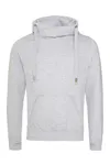 Cross Neck Hoodie Heather Grey