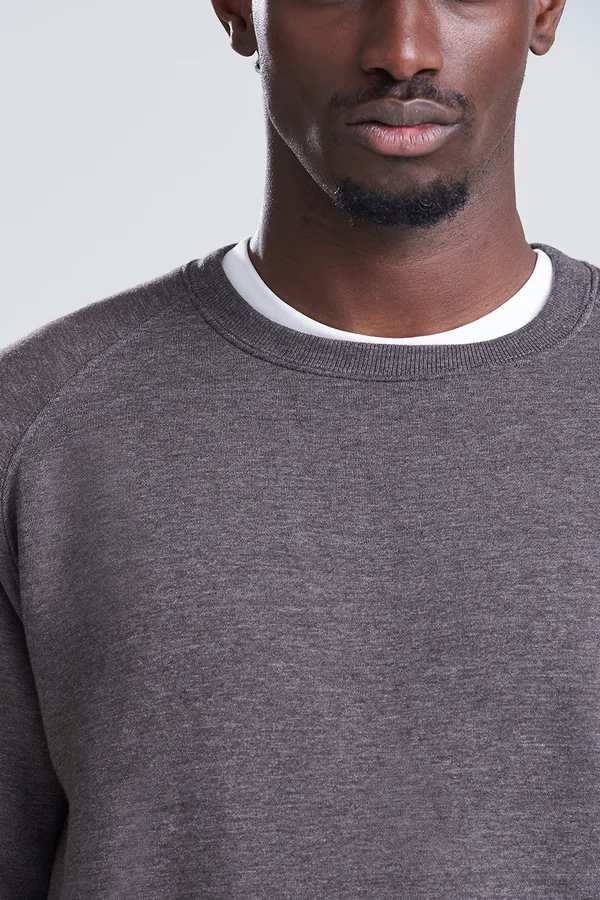 Graduate Heavyweight Sweat Charcoal (Heather)