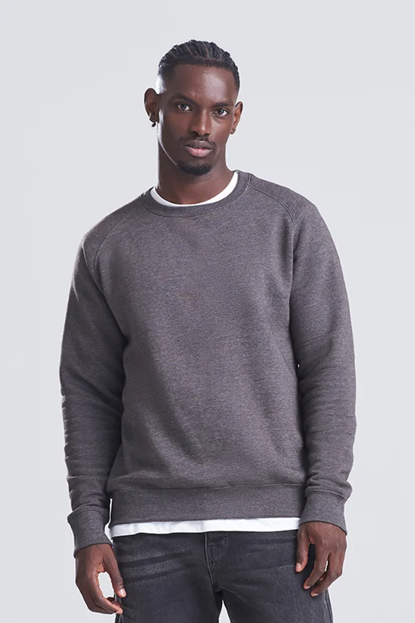 Graduate Heavyweight Sweat Charcoal (Heather)
