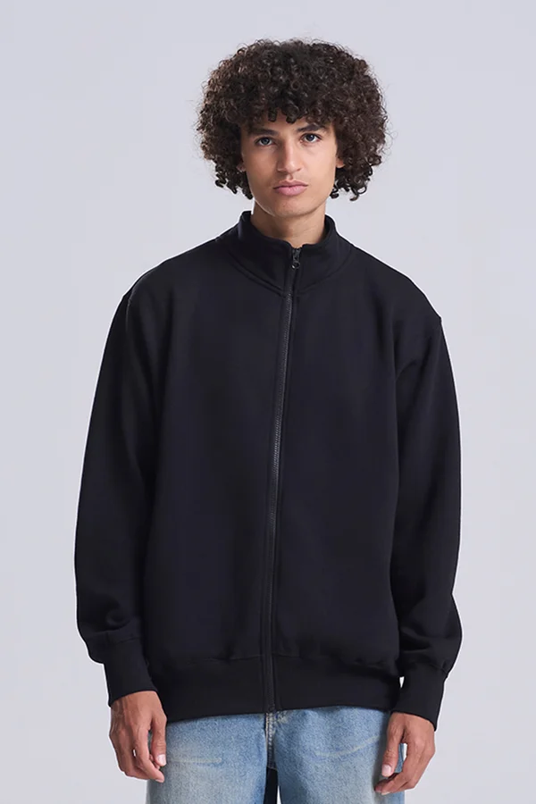 Campus Full Zip Sweat deep black
