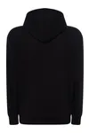 Zipped Hooded Sweater Black