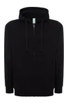 Zipped Hooded Sweater Black