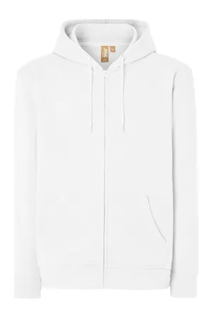 Unisex Hooded Full Zip Sweat Fuji White