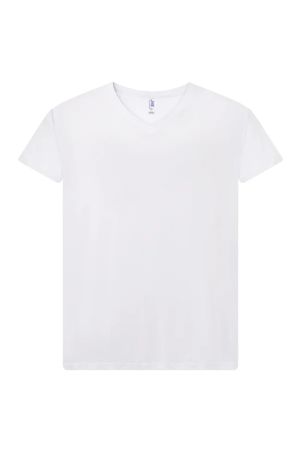 Ladies´ Curves T-Shirt V-Neck White