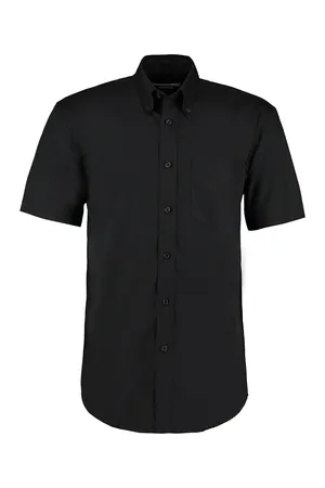 Men´s Classic Fit Premium Oxford Shirt Short Sleeve Black