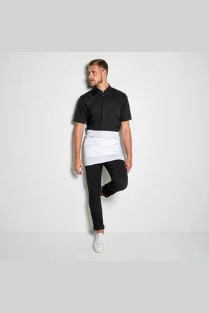 Men´s Tailored Fit Mandarin Collar Shirt Short Sleeve