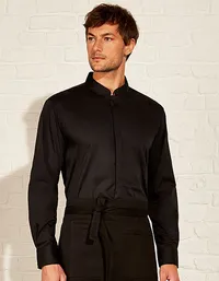 Men´s Tailored Fit Mandarin Collar Shirt Long Sleeve