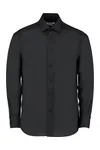 Men´s Tailored Fit Business Poplin Shirt Long Sleeve Black