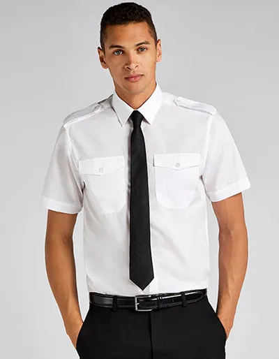 Men´s Tailored Fit Pilot Shirt Short Sleeve