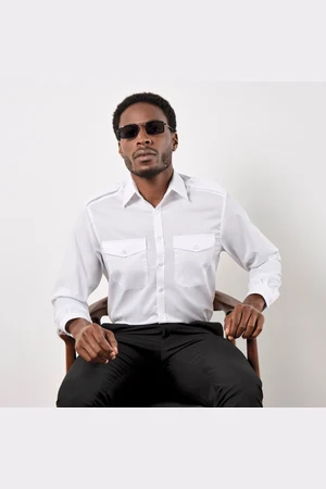 Men´s Tailored Fit Pilot Shirt Long Sleeve