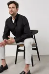 Men´s Classic Fit Workforce Shirt Long Sleeve Black