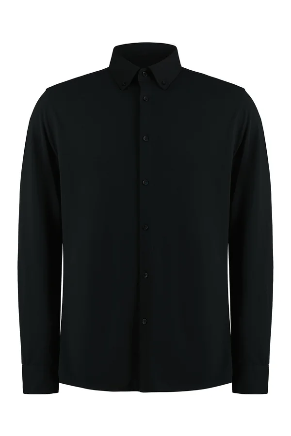 Tailored Fit Superwash® 60º Pique Shirt Long Sleeve Black