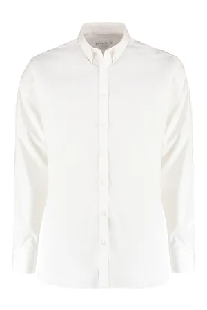 Men´s Slim Fit Stretch Oxford Shirt Long Sleeve White