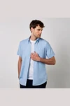 Men´s Slim Fit Workwear Oxford Shirt Short Sleeve