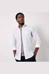 Men`s Slim Fit Workwear Oxford Shirt Long Sleeve