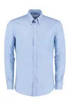 Men`s Slim Fit Workwear Oxford Shirt Long Sleeve Light Blue