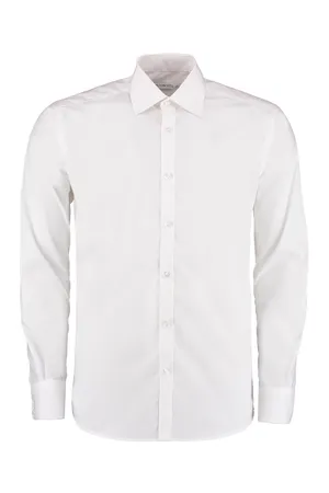Men´s Slim Fit Business Shirt Long Sleeve White