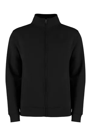 Regular Fit Zipped Sweatshirt Black