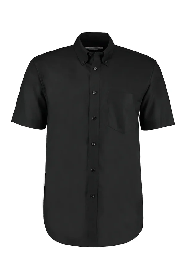 Men´s Classic Fit Workwear Oxford Shirt Short Sleeve Black