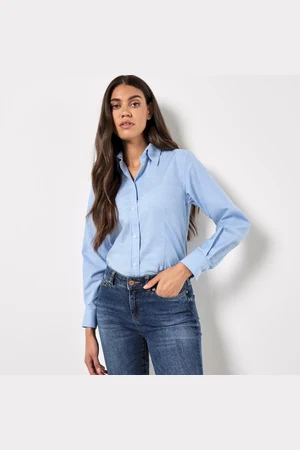 Women´s Tailored Fit Workwear Oxford Shirt Long Sleeve