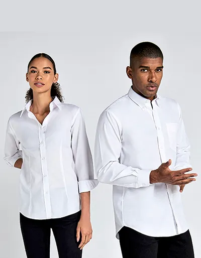 Women´s Tailored Fit Workwear Oxford Shirt Long Sleeve