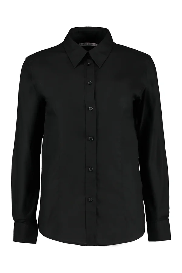 Women´s Tailored Fit Workwear Oxford Shirt Long Sleeve Black
