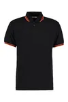 Classic Fit Superwash® 60º Tipped Collar Polo Black / Orange
