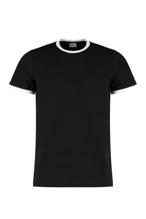 Fashion Fit Ringer Tee Black / White