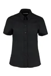 Women´s Tailored Fit Corporate Oxford Shirt Short Sleeve Black