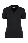 Regular Fit Comfortec® V Neck Polo Black