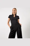 Women`s Regular Fit Mandarin Collar Top