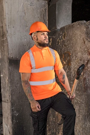 High-End Polycotton Hi-Vis Polo Shirt Cambridge