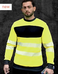 EOS Hi-Vis Workwear Sweatshirt With Printing Area