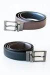 Elegant Two-Color Reversible Belt Schaffhausen