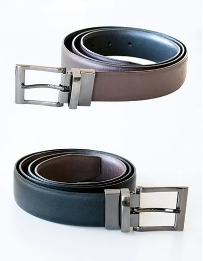 Elegant Two-Color Reversible Belt Schaffhausen