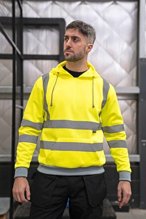 Hi-Vis Workwear Hoody Cork