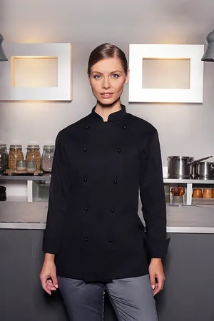 Kochjacke Basic Black (ca. Pantone 419C)
