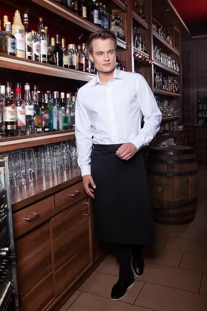 Bistroschürze Basic Black (ca. Pantone 419C)