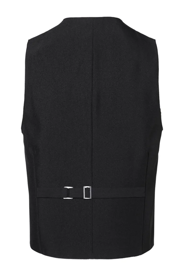 Herrenweste Basic Black (ca. Pantone 419C)