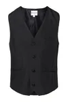 Herrenweste Basic Black (ca. Pantone 419C)