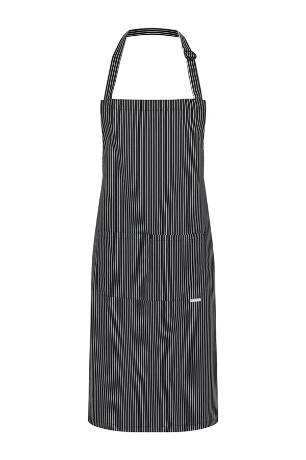 Latzschürze Carlo Black (ca. Pantone 419C)