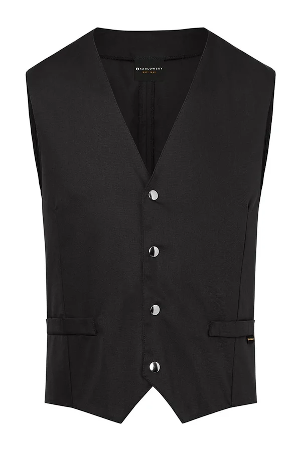 Herrenweste Kai Black (ca. Pantone 419C)