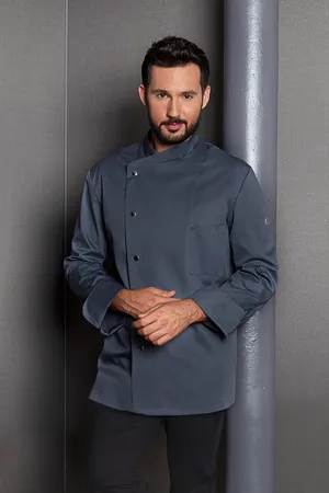 Kochjacke Lars Anthracite (ca. Pantone 7540C)