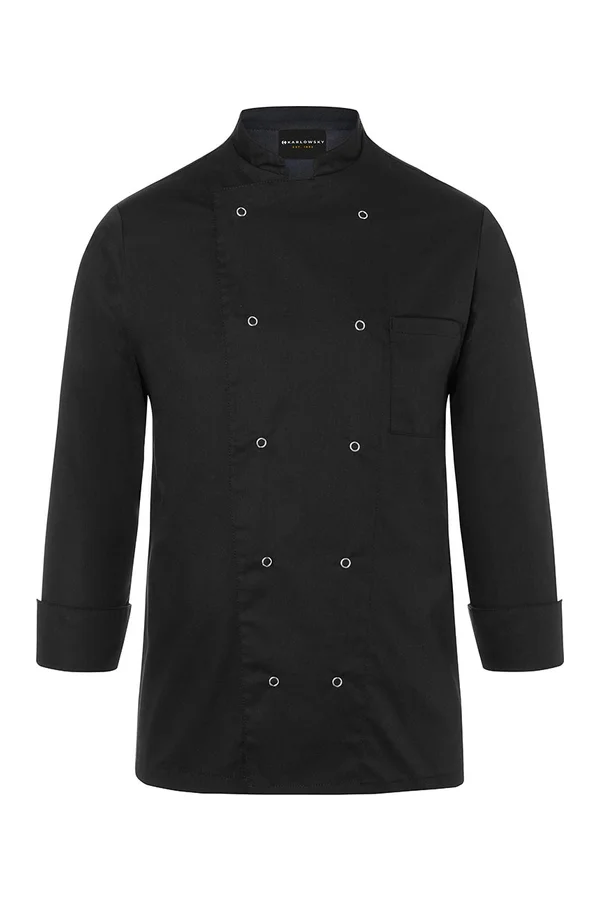 Basic Kochjacke Black (ca. Pantone 419C)