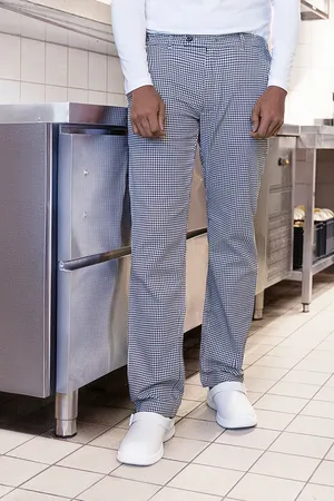 Kochhose Basic Black (ca. Pantone 419C) / White