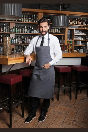 Bib Apron Basic With Pocket And Buckle