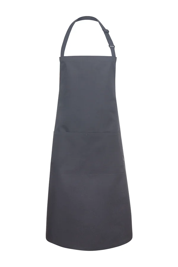 Latzschürze Basic mit Tasche und Schnalle Anthracite (ca. Pantone 7540C)