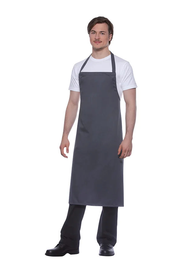 Basic Latzschürze Anthracite (ca. Pantone 7540C)