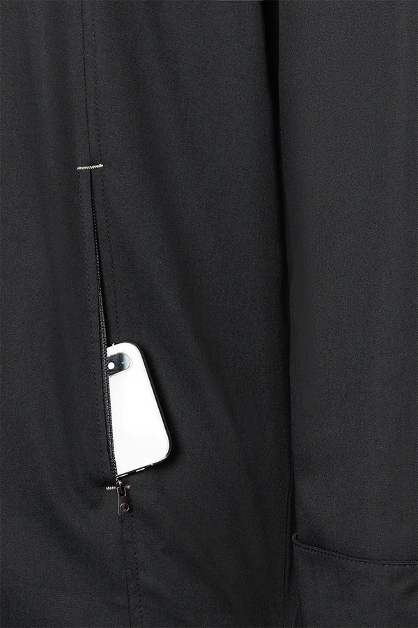 Kochjacke Green-Generation Black (ca. Pantone 419C)