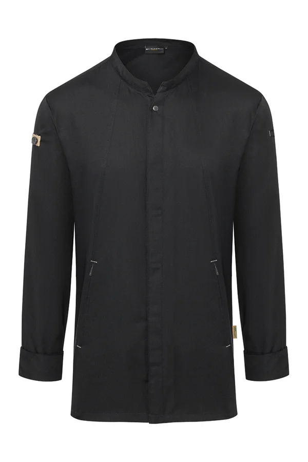 Kochjacke Green-Generation Black (ca. Pantone 419C)